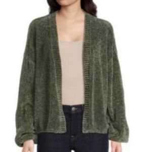 NWT Allison Joy Olive Small Oversized Cardigan